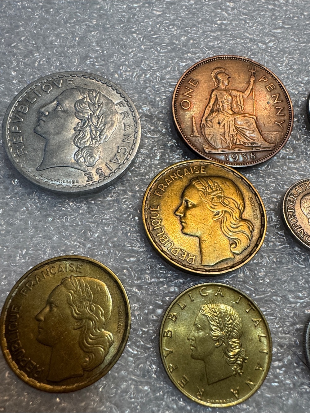 8 Mixed Foreign Coins Dates 1938 - 1958 - Picture 2 of 14